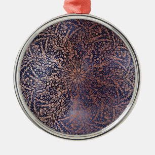 Beautiful Navy Gold Star Christmas Metal Tree Decoration
