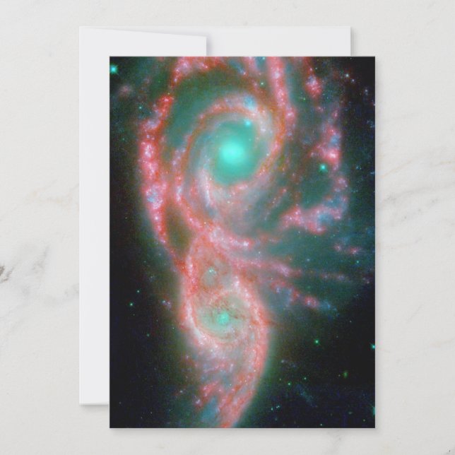 Beautiful nebula space photography invitation (Front)
