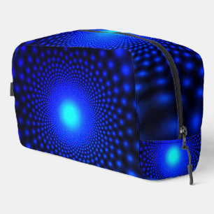 Beautiful Neon Blue Lights Dopp Kit