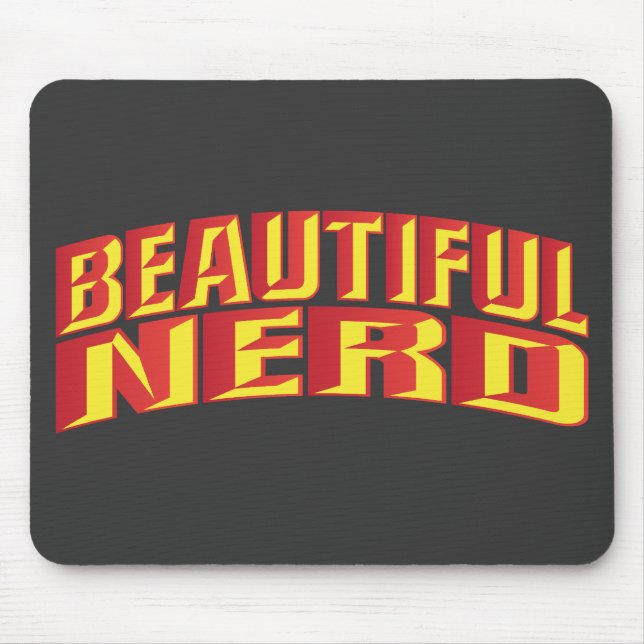 Beautiful Nerd Mouse Mat (Front)