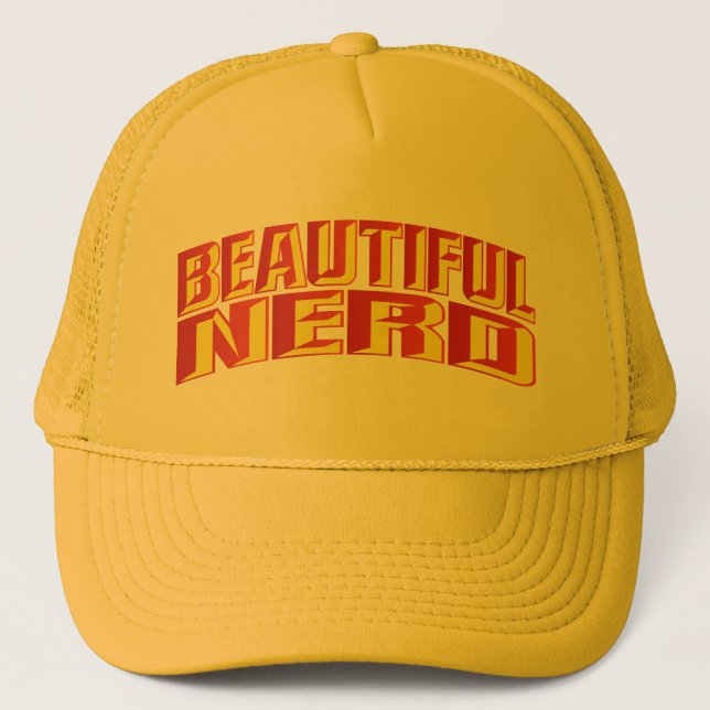 Beautiful Nerd Trucker Hat (Front)