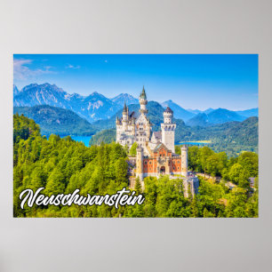 Beautiful Neuschwanstein Castle, Germany Poster