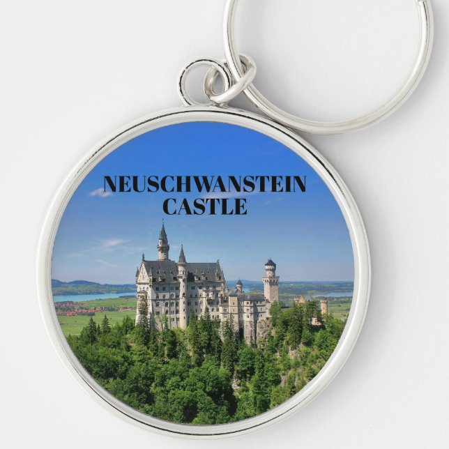 Beautiful Neuschwanstein Castle Key Ring (Front)