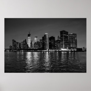 Beautiful New York City Manhattan Skyline Poster