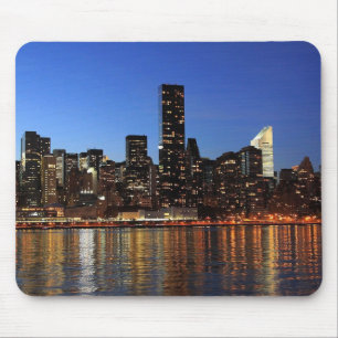 Beautiful New York Evening Skyline Mouse Mat