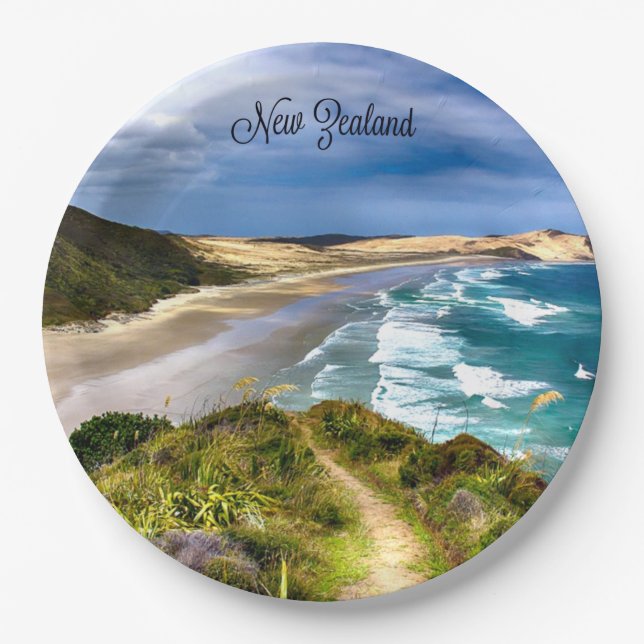 Beautiful New Zealand Paper Plate (Front)