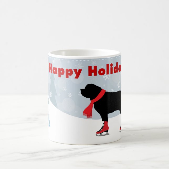 Beautiful Newfie Dog Holiday Mug (Center)
