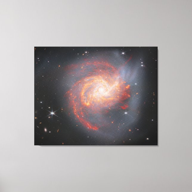 Beautiful NGC 3256 Galaxy | JWST Canvas Print (Front)