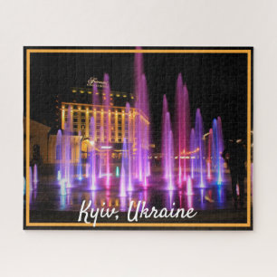 Beautiful Night View Kyiv Ukraine   Jigsaw Puzzle