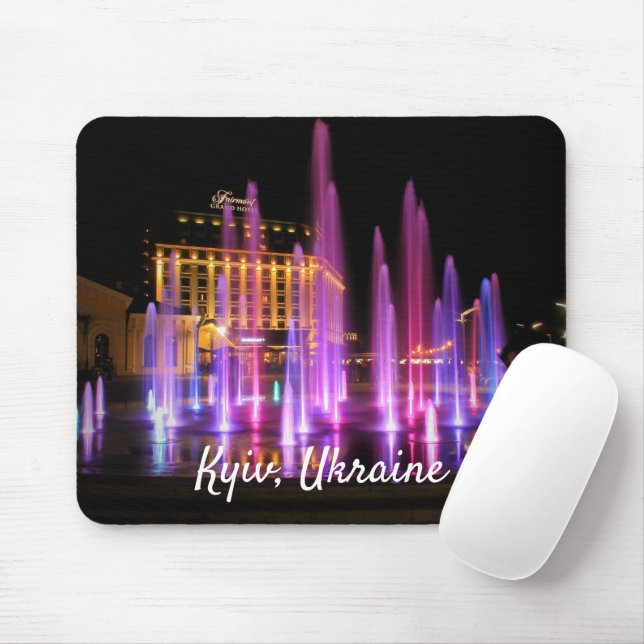 Beautiful Night View Kyiv Ukraine   Mouse Mat (With Mouse)