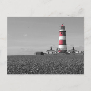 Beautiful Norfolk red & white lighthouse postcard