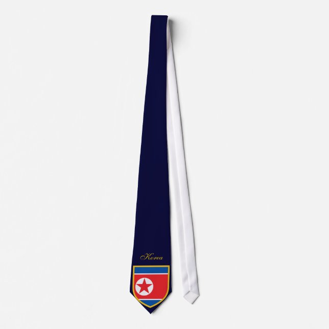Beautiful North Korea Flag Tie (Front)