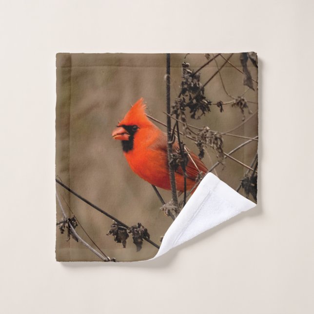 Beautiful Northern Cardinal  Wash Cloth (Wash Cloth)