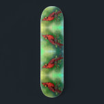 Beautiful Northern Red Cardinal Bird Painting  Skateboard<br><div class="desc">Beautiful Northern Red Cardinal Bird Painting Art Watercolor Migned - Green</div>