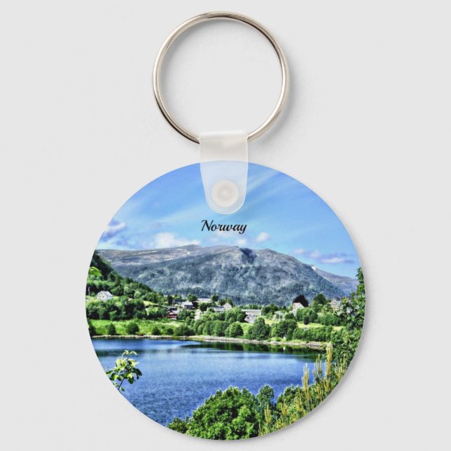 Beautiful Norway Key Ring (Front)