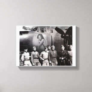 Beautiful Nose Art Canvas Print