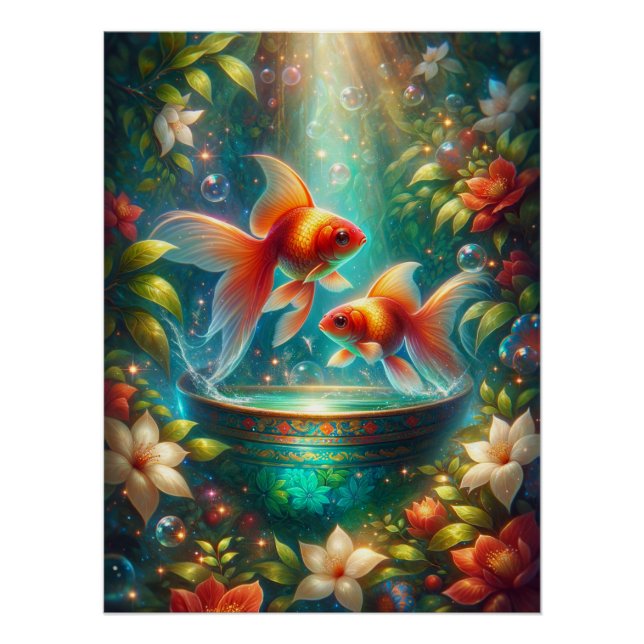 Beautiful Nowruz Goldfish Poster (Front)