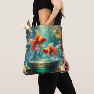 Beautiful Nowruz Goldfish Tote Bag