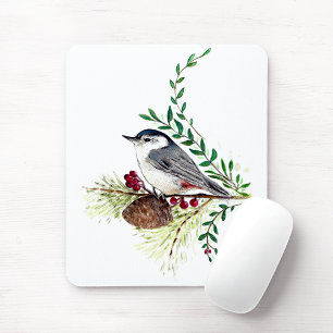 Beautiful Nuthatch Bird Mouse Mat