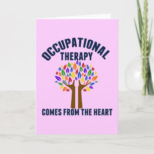 Beautiful Occupational Therapy Tree Quote Card