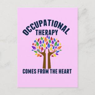 Beautiful Occupational Therapy Tree Quote Postcard