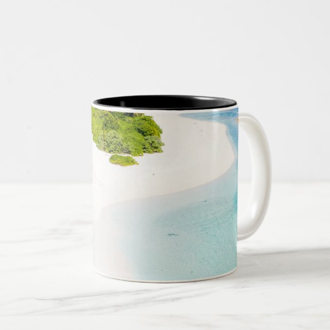 Beautiful Ocean Creatures Two-Tone Coffee Mug (Front Right)
