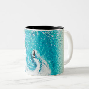 Beautiful Ocean Creatures Two-Tone Coffee Mug