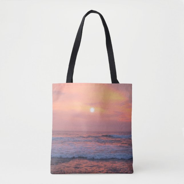 beautiful ocean tote bag (Front)