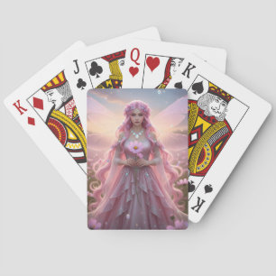 Beautiful October Opal Fairy Playing Cards