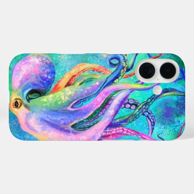 Beautiful Octopus iPhone Case (Back (Horizontal))