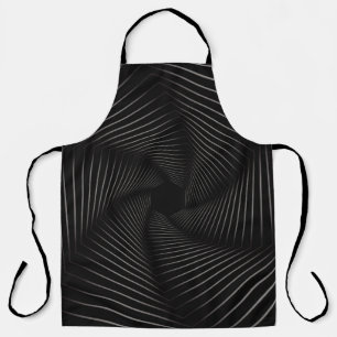 Beautiful of geometric line art abstract backgroun apron