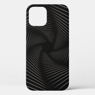 Beautiful of geometric line art abstract backgroun iPhone 12 case