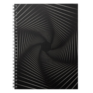 Beautiful of geometric line art abstract backgroun notebook
