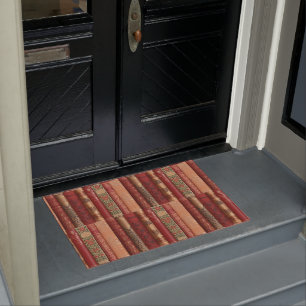 Beautiful Old Book Spines (Rose) Doormat