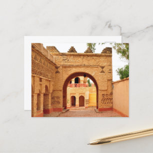 Beautiful Old Marrakesh Medina Architecture Postcard