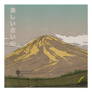 Beautiful Old Mountain Poster