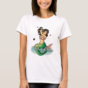 Beautiful Old School Mermaid T-Shirt