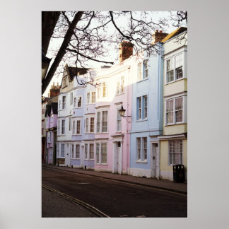 Beautiful old Town Houses Poster