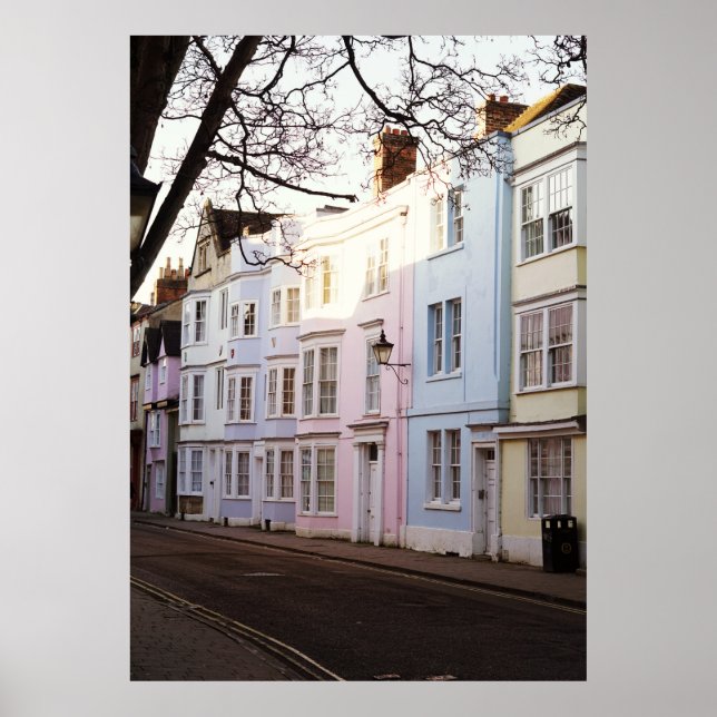 Beautiful old Town Houses Poster (Front)