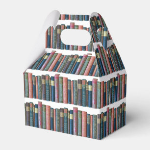 Beautiful old vintage books, book spines favour box