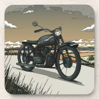 Beautiful Old Vintage Motorcycle Coaster