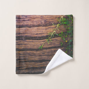 beautiful old wood wash cloth