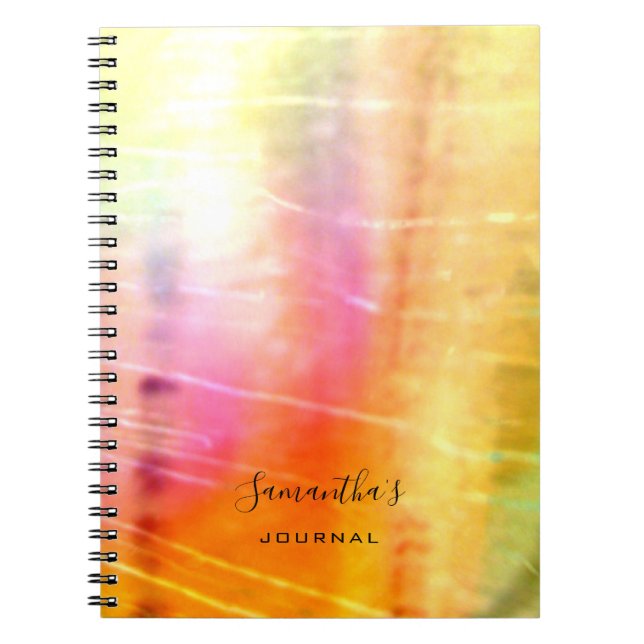 Beautiful Orange Abstract Journal (Front)