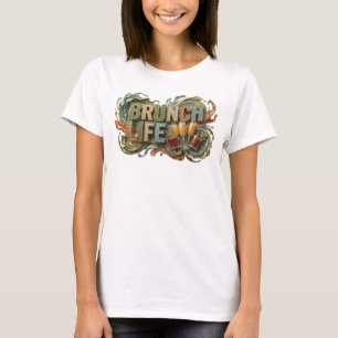 Beautiful Orange BRUNCH LIFE Tee