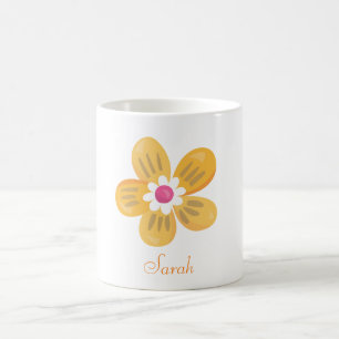 Beautiful Orange Flower Coffee Mug