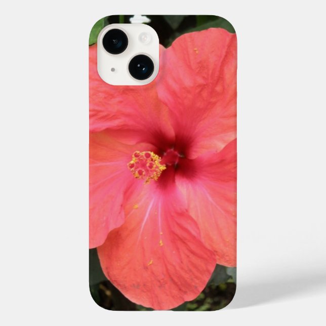 Beautiful Orange Hibiscus Flower Case-Mate iPhone Case (Back)
