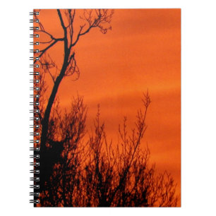 Beautiful Orange Sunrise in Kansas Notebook