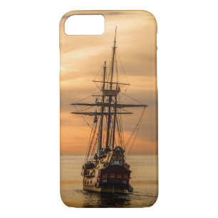 Beautiful Orange Sunset Age of Sail iPhone 8/7 Case