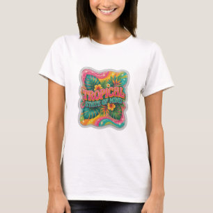 Beautiful Orange TROPICAL STATE OF MIND T-Shirt