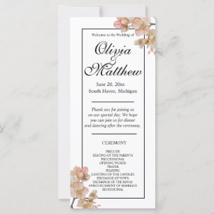 Beautiful orange watercolor blossoms script 